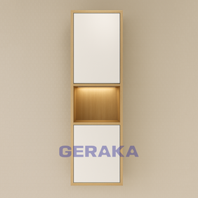 Колона за баня с две врати и централна ниша 